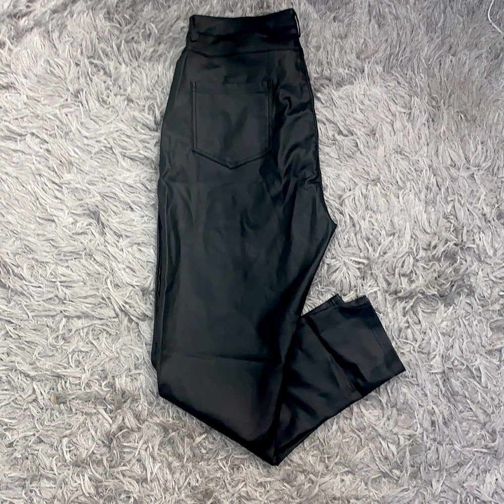 Faux Leather Skinny Jeans